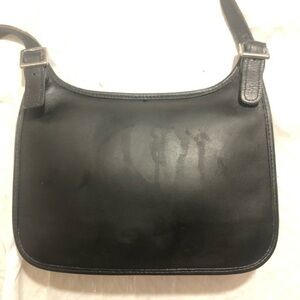 Coach vintage black leather mini hippie 9142 bag